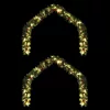  Karácsonyi girland 2 pcs Zöld 40 m PVC