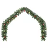  Karácsonyi girland 2 pcs Zöld 40 m PVC