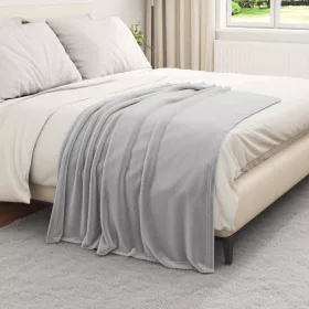  Takarók 6 pcs Szürke 130 x 150 cm Gyapjú