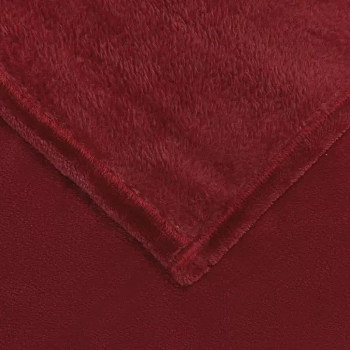  Takarók 6 pcs Bordeaux piros 150 x 200 cm Gyapjú