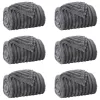  Takarók 6 pcs Sötétszürke 270 x 240 cm Gyapjú
