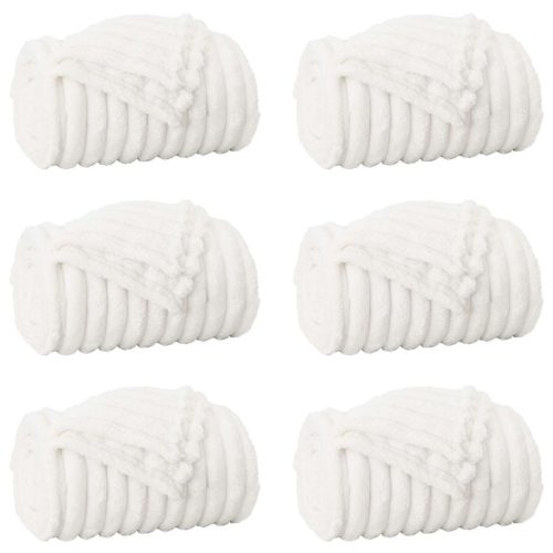  Takarók 6 pcs Fehér 270 x 240 cm Gyapjú