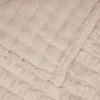  Takarók 6 pcs Bézs 200 x 150 cm Gyapjú