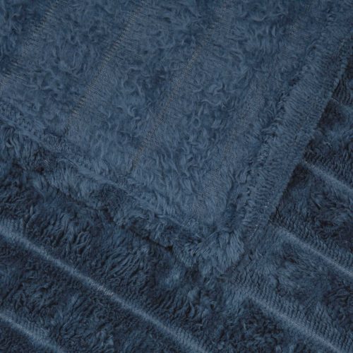  Takarók 6 pcs Sötétkék 270 x 240 cm Gyapjú