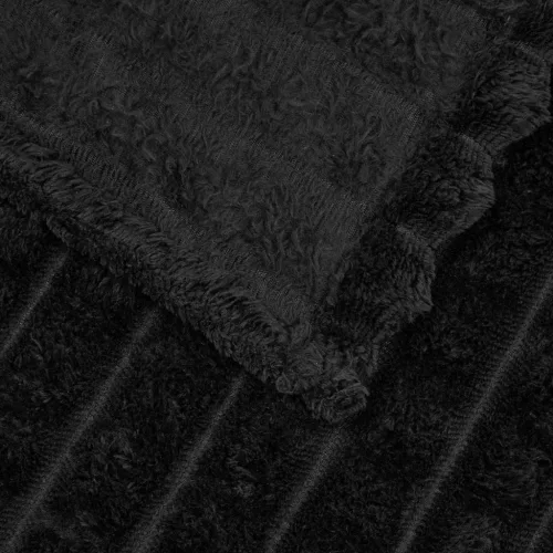  Takarók 6 pcs Fekete 200 x 150 cm Gyapjú