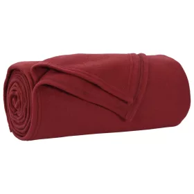  Takarók 6 pcs Bordeaux piros 170 x 130 cm Gyapjú