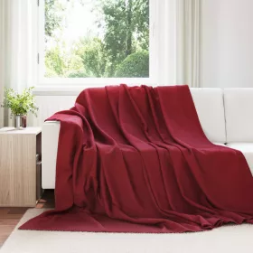  Takarók 6 pcs Bordeaux piros 270 x 240 cm Gyapjú
