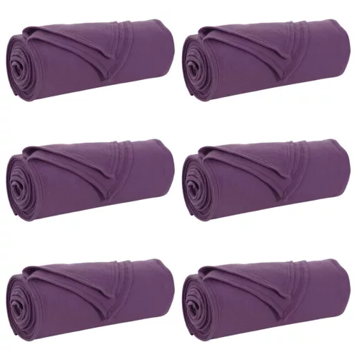  Takarók 6 pcs Lila 170 x 130 cm Gyapjú