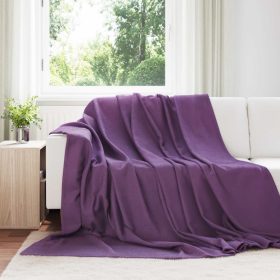  Takarók 6 pcs Lila 270 x 240 cm Gyapjú