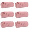  Takarók 6 pcs Rózsaszín 270 x 240 cm Gyapjú