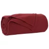  Takarók 24 pcs Bordeaux piros 170 x 130 cm Gyapjú