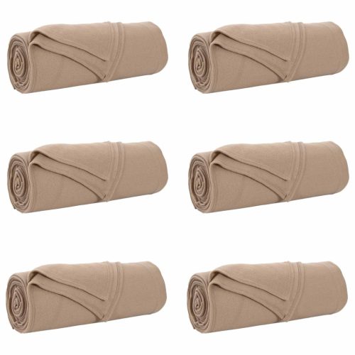  Takarók 6 pcs Teve 210 x 140 cm Gyapjú