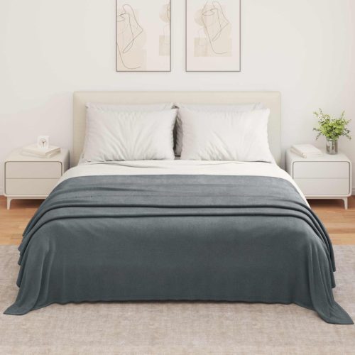  Takarók 6 pcs Sötétszürke 350 x 270 cm Gyapjú