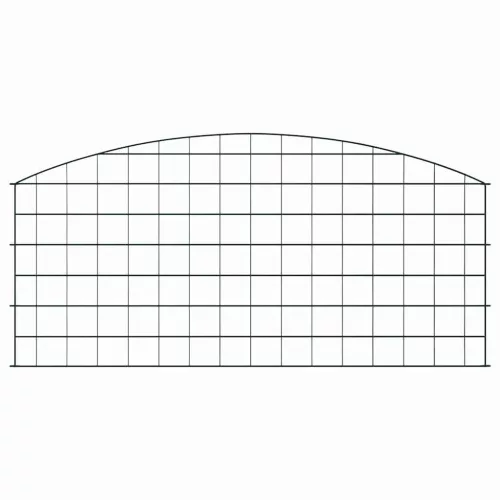  Tó Kerítés Készlet 5 pcs Zöld 100 x 50 cm Acél