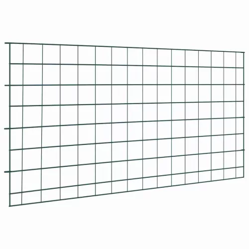  Tó Kerítés Készlet 5 pcs Zöld 100 x 50 cm Acél