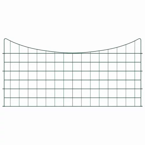  Tó Kerítés Készlet 5 pcs Zöld 100 x 50 cm Acél