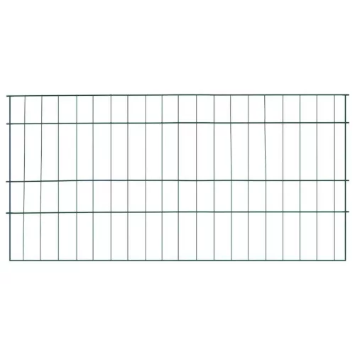  Tó Kerítés Készlet 5 pcs Zöld 100 x 50 cm Acél