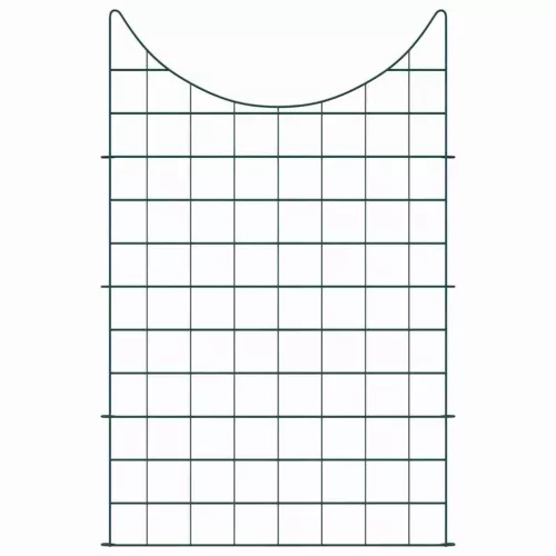  Tó Kerítés Készlet 8 pcs Zöld 50 x 80 cm Acél