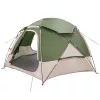  Kupola sátor levehető esővédővel Zöld 4 személyes