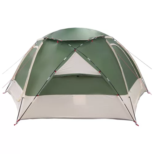  Kupola sátor levehető esővédővel Zöld 4 személyes