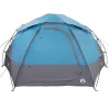  Kupola sátor levehető esővédővel Kék 4 személyes