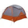  Kupola sátor levehető esővédővel Szürke és narancs 4 személyes