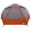  Kupola sátor levehető esővédővel Szürke és narancs 4 személyes