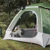  Kupola sátor levehető esővédővel Zöld 8 személyes