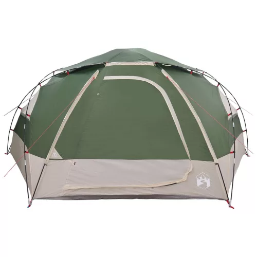  Kupola sátor levehető esővédővel Zöld 8 személyes