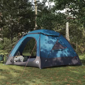  Kupola sátor levehető esővédővel Kék 8 személyes