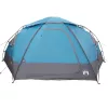  Kupola sátor levehető esővédővel Kék 8 személyes