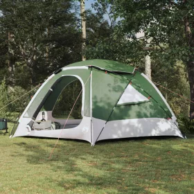  Kupola sátor levehető esővédővel Zöld 12 fős