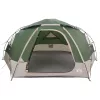  Kupola sátor levehető esővédővel Zöld 12 fős