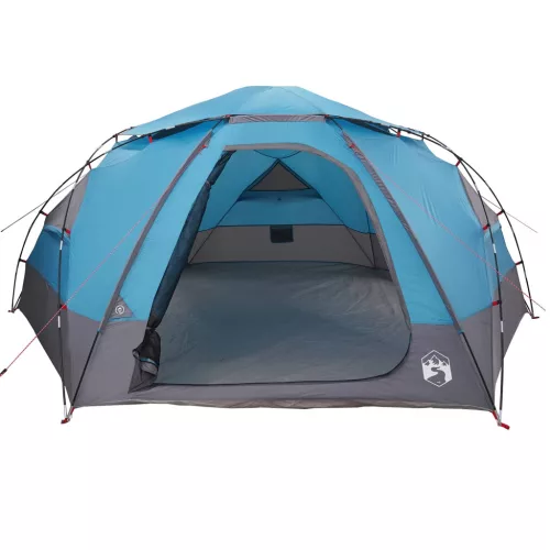  Kupola sátor levehető esővédővel Kék 12 fős
