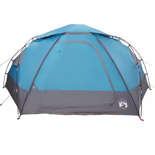  Kupola sátor levehető esővédővel Kék 12 fős