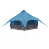  Családi Sátor Kék 10 személyes 185T poliészter PU bevonattal