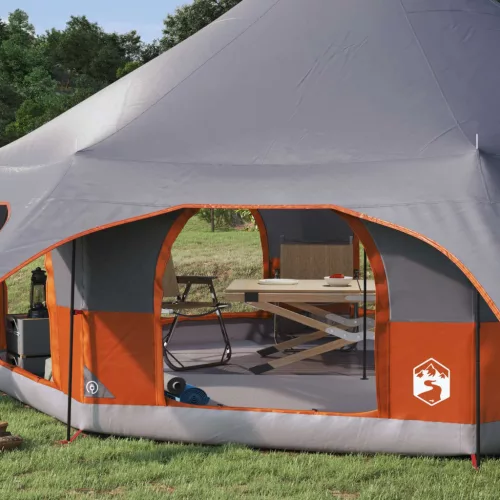  Családi Sátor Szürke és narancs 10 személyes