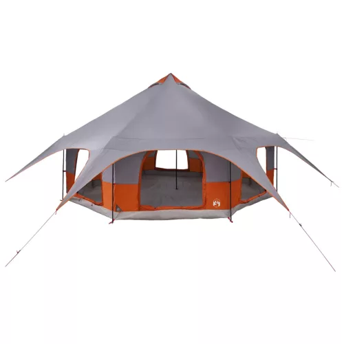  Családi Sátor Szürke és narancs 10 személyes