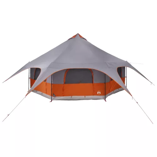  Családi Sátor Szürke és narancs 10 személyes