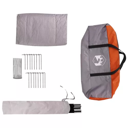  Családi Sátor Szürke és narancs 10 személyes