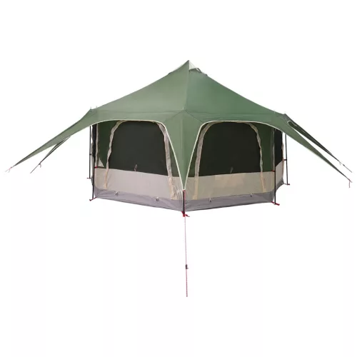 Családi Sátor Zöld 5 személyes 185T poliészter PU bevonattal