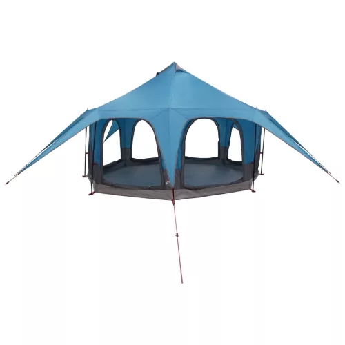  Családi Sátor Kék 5 személyes 185T poliészter PU bevonattal