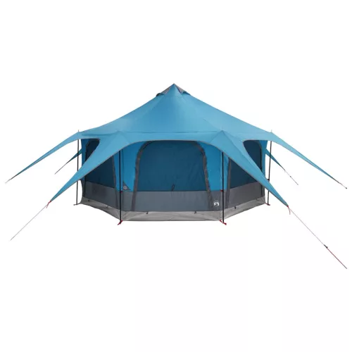  Családi Sátor Kék 5 személyes 185T poliészter PU bevonattal