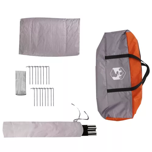  Családi Sátor Szürke és narancs 5 személyes