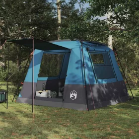  WC Sátor Kék 10 személyes 185T poliészter PU bevonattal