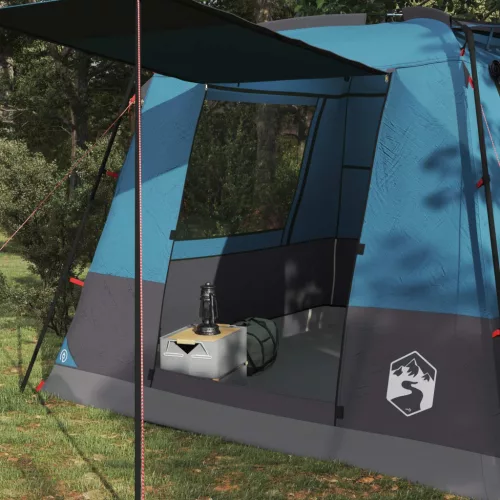  WC Sátor Kék 10 személyes 185T poliészter PU bevonattal