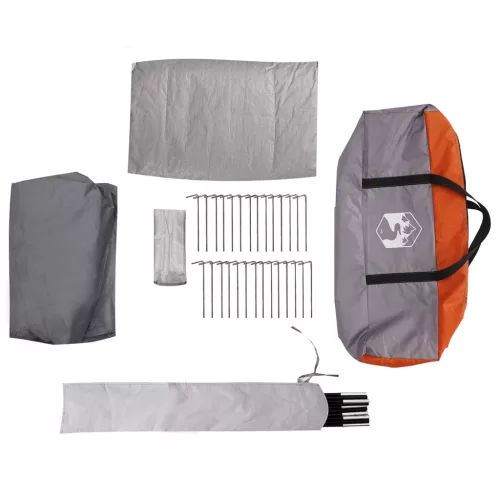  Alagút sátor Szürke és narancs 382 x 262 x 214 cm