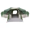  Családi sátor esővédővel vízálló alagút Zöld 18-Fős