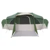  Családi sátor esővédővel vízálló alagút Zöld 18-Fős