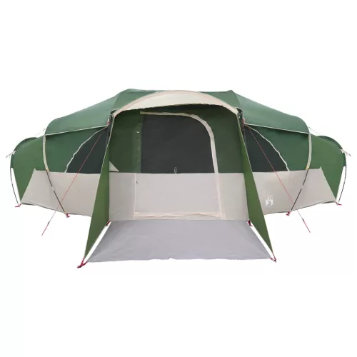  Családi sátor esővédővel vízálló alagút Zöld 18-Fős